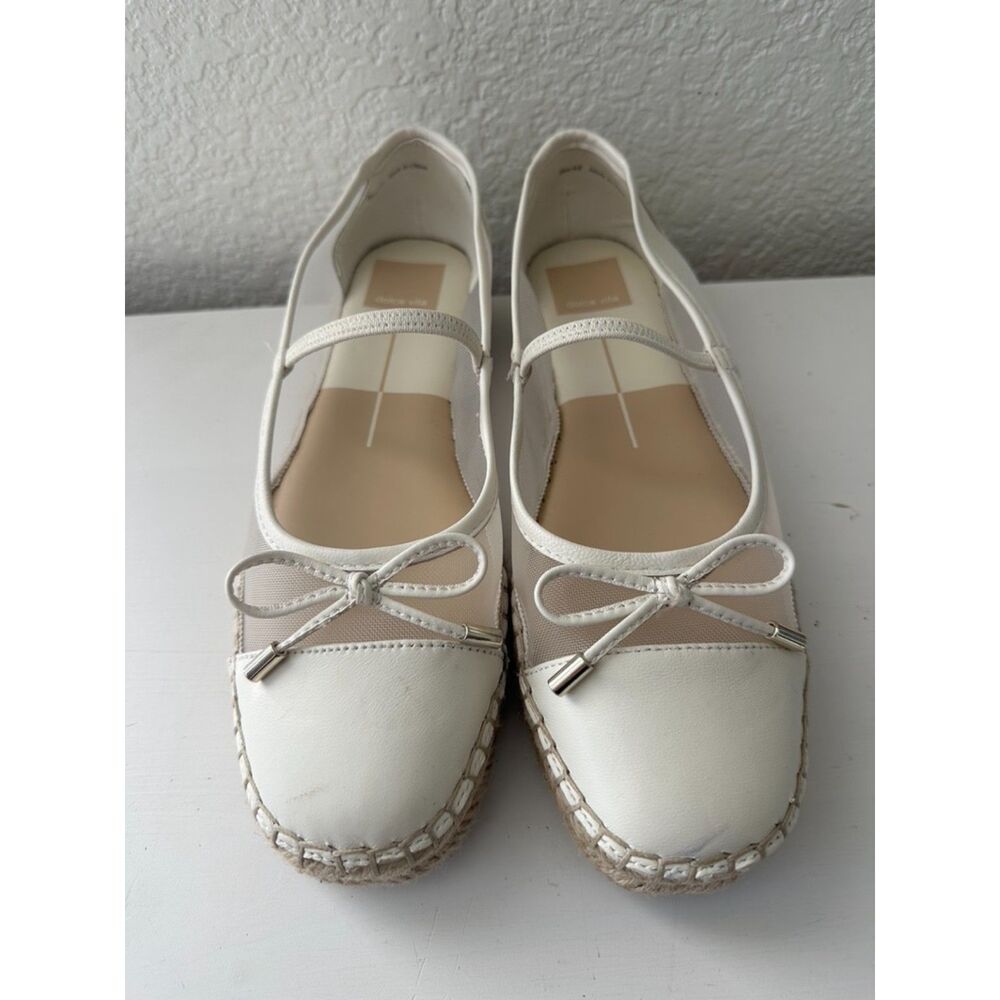 Dolce Vita Cambre Ballet Flats White Mesh Size 6.5 - Picture 6 of 9